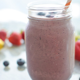 Berry Protein Smoothies Two Ways Recipe from Project Meal Plan