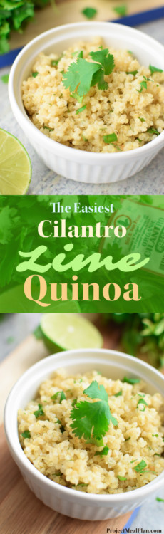 The Easiest Cilantro Lime Quinoa - Project Meal Plan