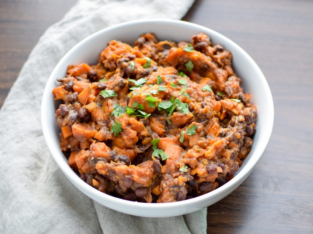 BBQ Black Bean Slow Cooker Sweet Potatoes Project Meal Plan