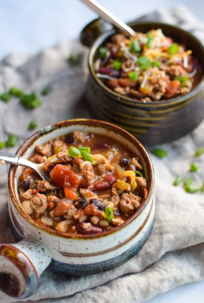 Easy Slow Cooker 4-Bean Turkey Chili - Project Meal Plan