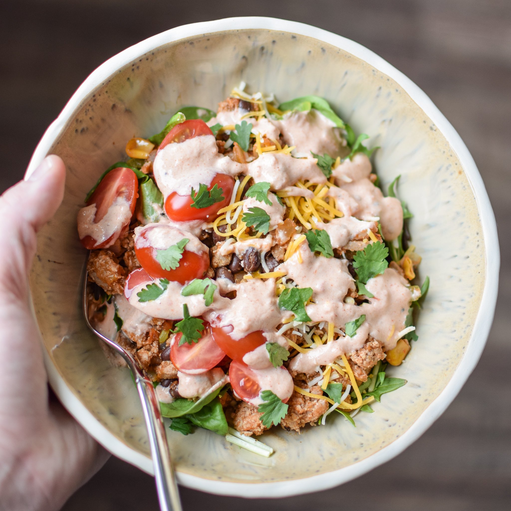 Turkey Taco Salad Meal Prep - Damn Delicious