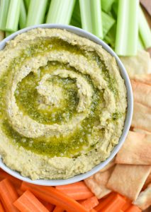 Snack Prep: Veggie Sticks with Easy Pesto Hummus - Project Meal Plan