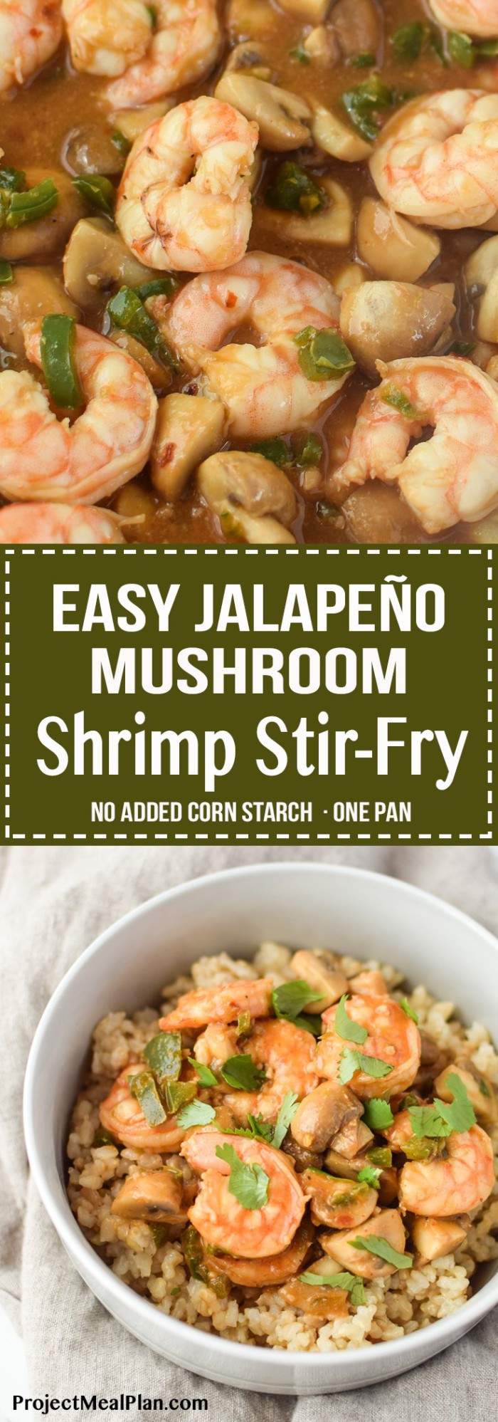 Easy Jalapeño Mushroom Shrimp StirFry For Two Project Meal Plan