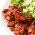 Smoky Habanero Barbecue Grilled Chicken Wings recipe - Crispy barbecue grilled wings smothered in smoky hot tangy habanero BBQ sauce! - ProjectMealPlan.com