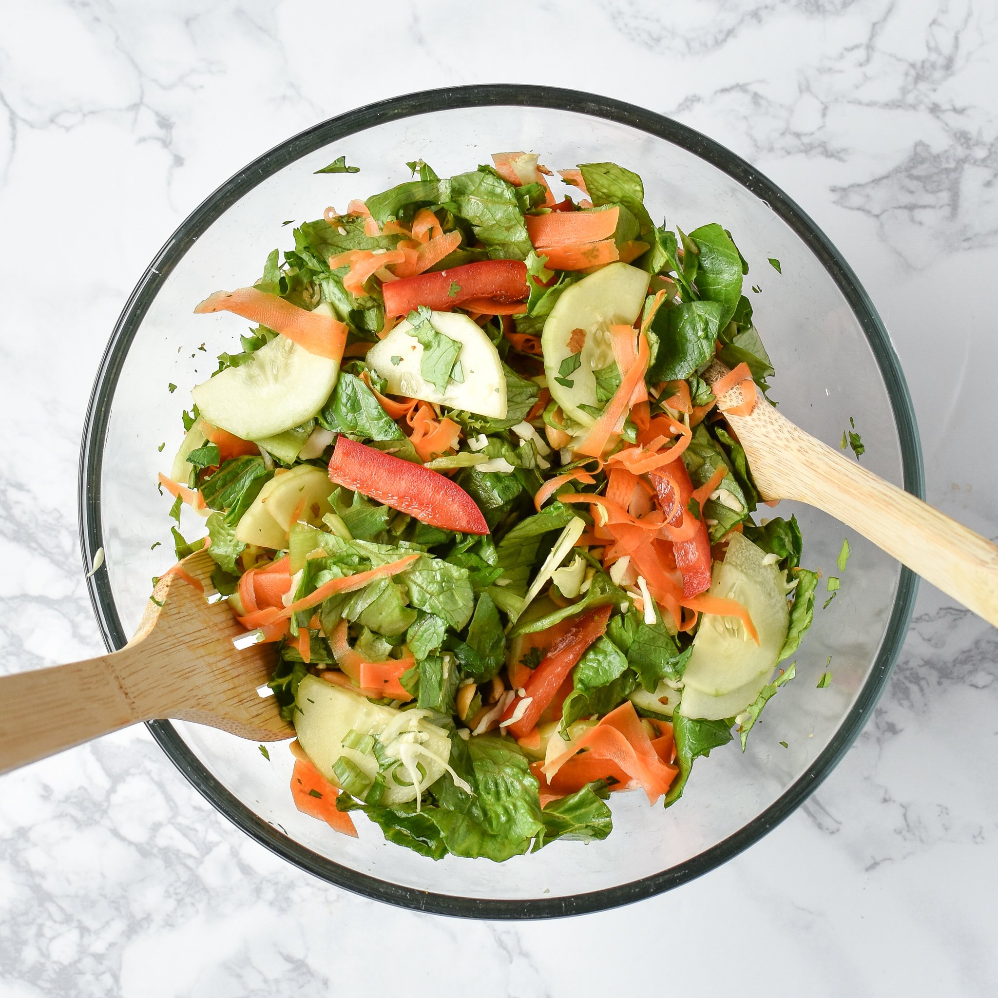 Meal Prep Chopped Thai Salad with Easy Peanut Dressing - Project