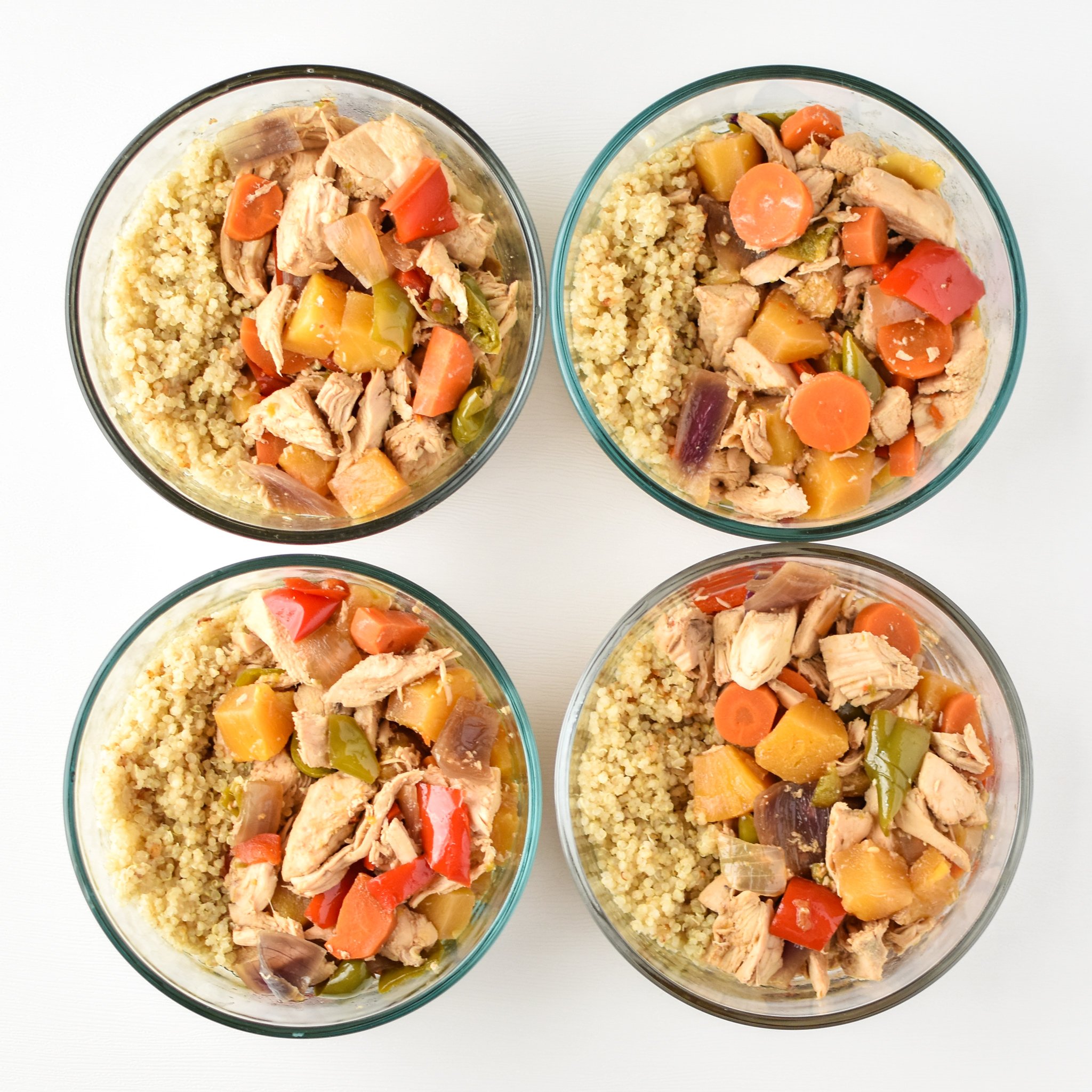 Teriyaki Chicken Meal Prep Bowls - Green Healthy Cooking