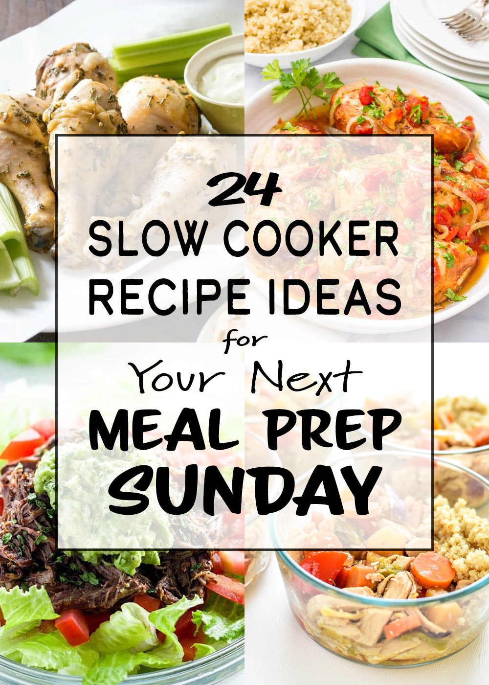 24 Slow Cooker Recipe Ideas for Your Next Meal Prep Sunday - So many slow cooker ideas to put into your next meal plan! - ProjectMealPlan.com