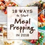 Cover photo for the article 18 Ways to Start Meal Prepping in 2018 including 4 photos that appear later in the article.
