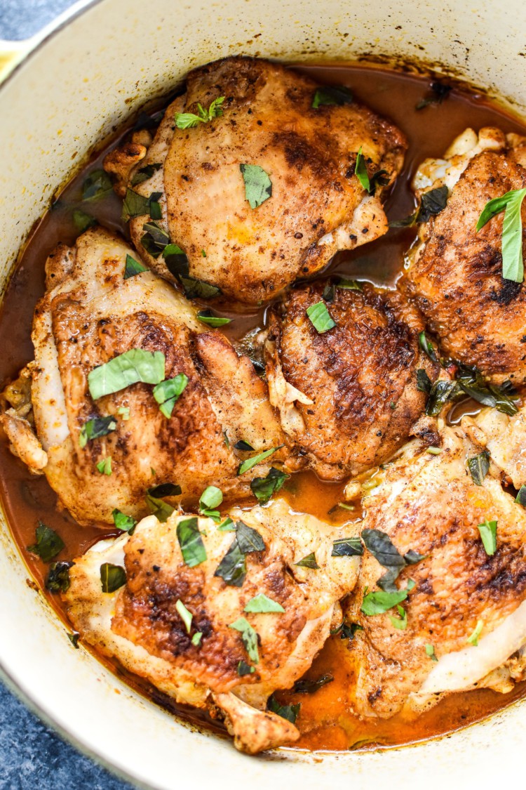 Hot Basil Coconut Braised Chicken Thighs Project Meal Plan