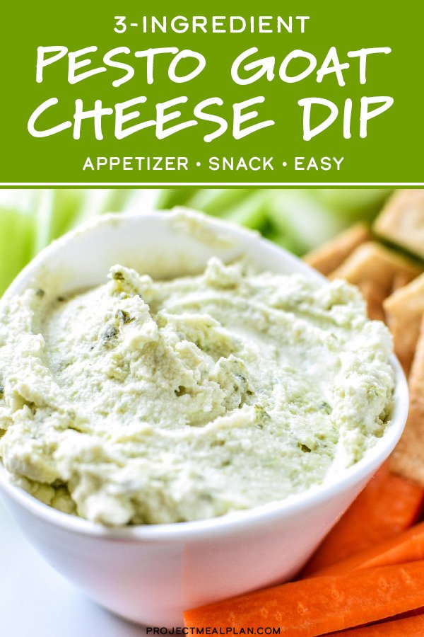 3Ingredient Pesto Goat Cheese Dip Project Meal Plan