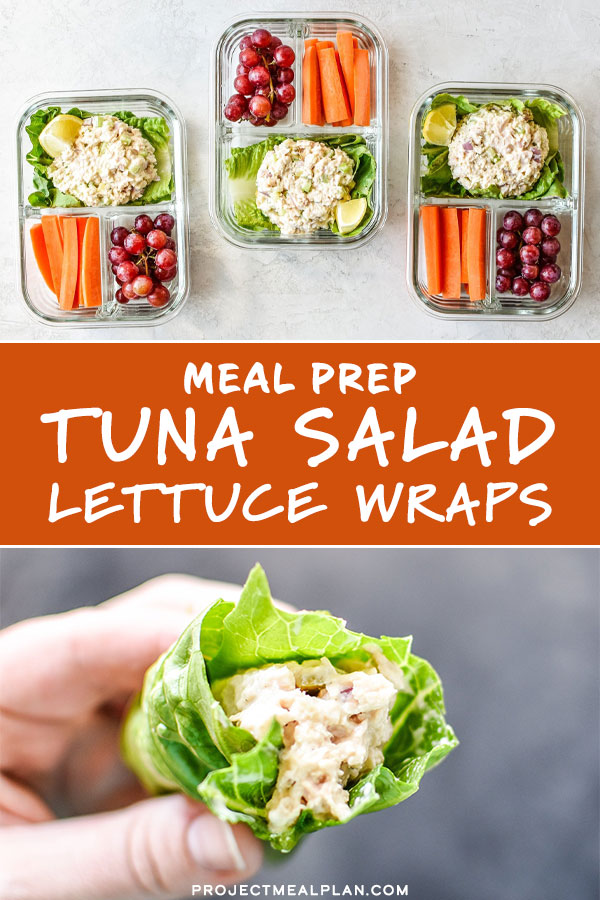Tuna Salad Lettuce Wraps Meal Prep Project Meal Plan