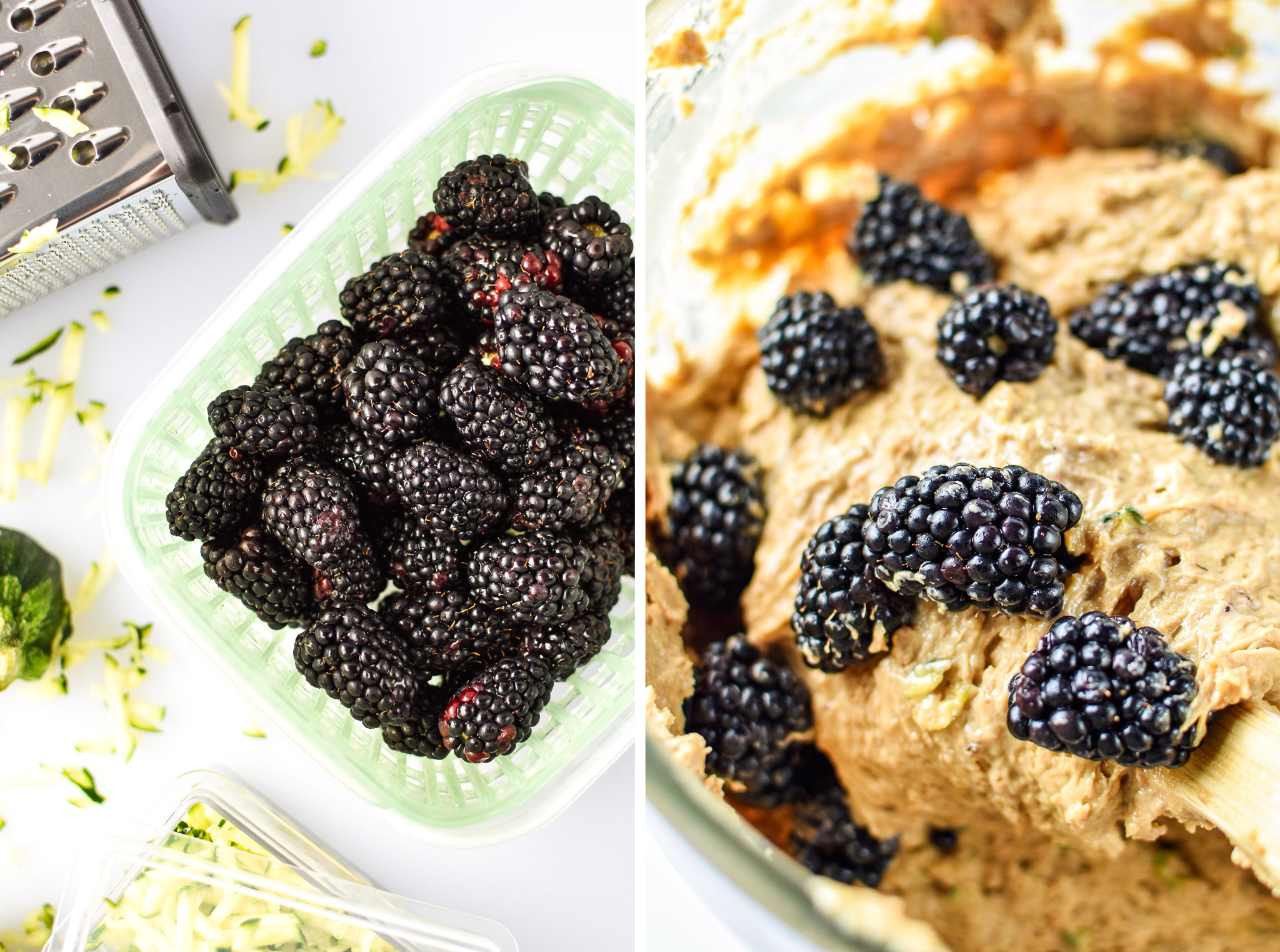 Fresh blackberries stored in the OXO GreenSaver.