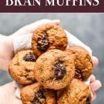 pin for blackberry bran muffins