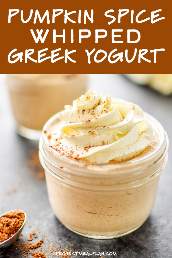 Pumpkin Spice Whipped Greek Yogurt Project Meal Plan