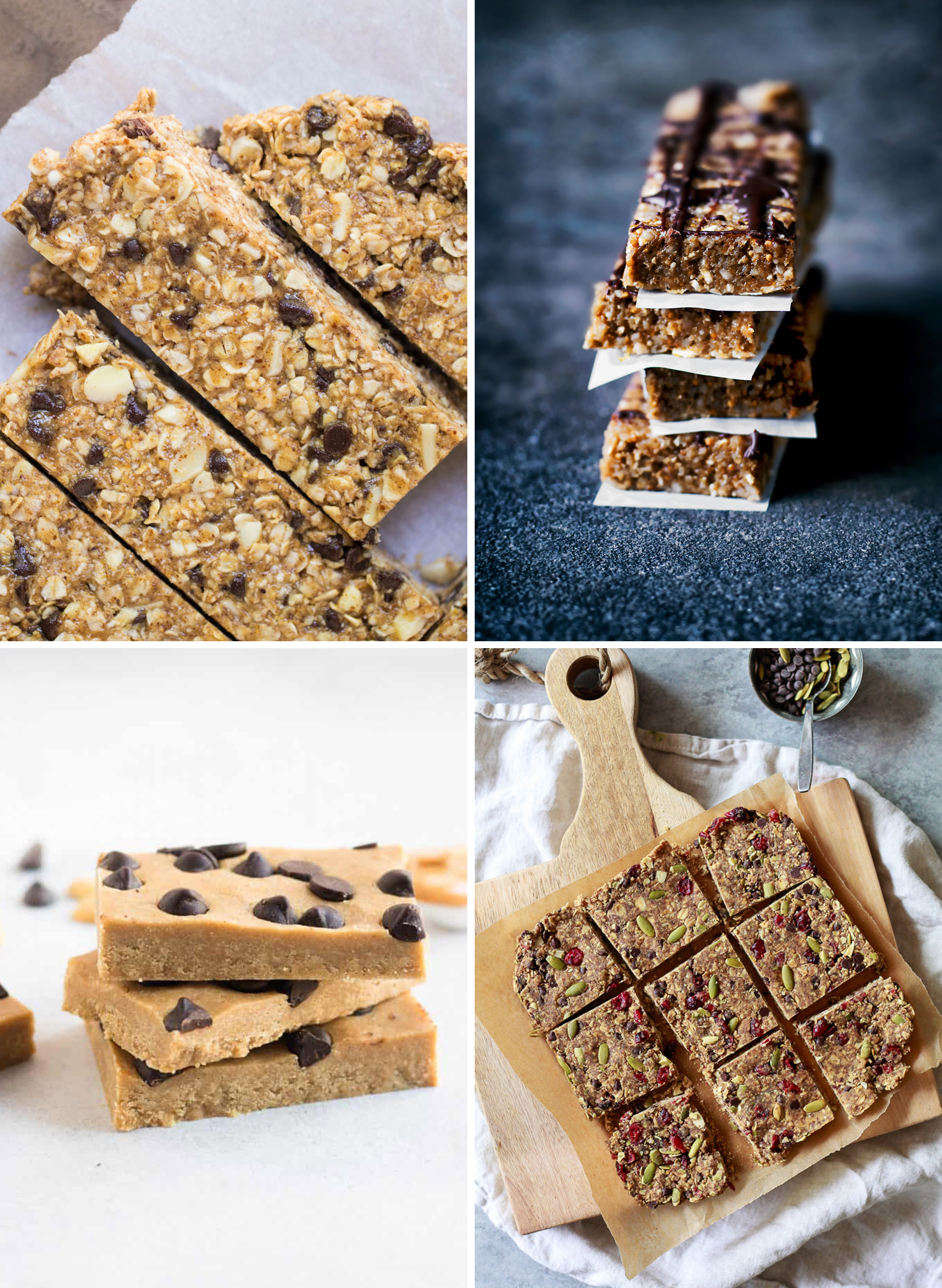 4 kinds of homemade healthy snack bar recipes you can meal prep