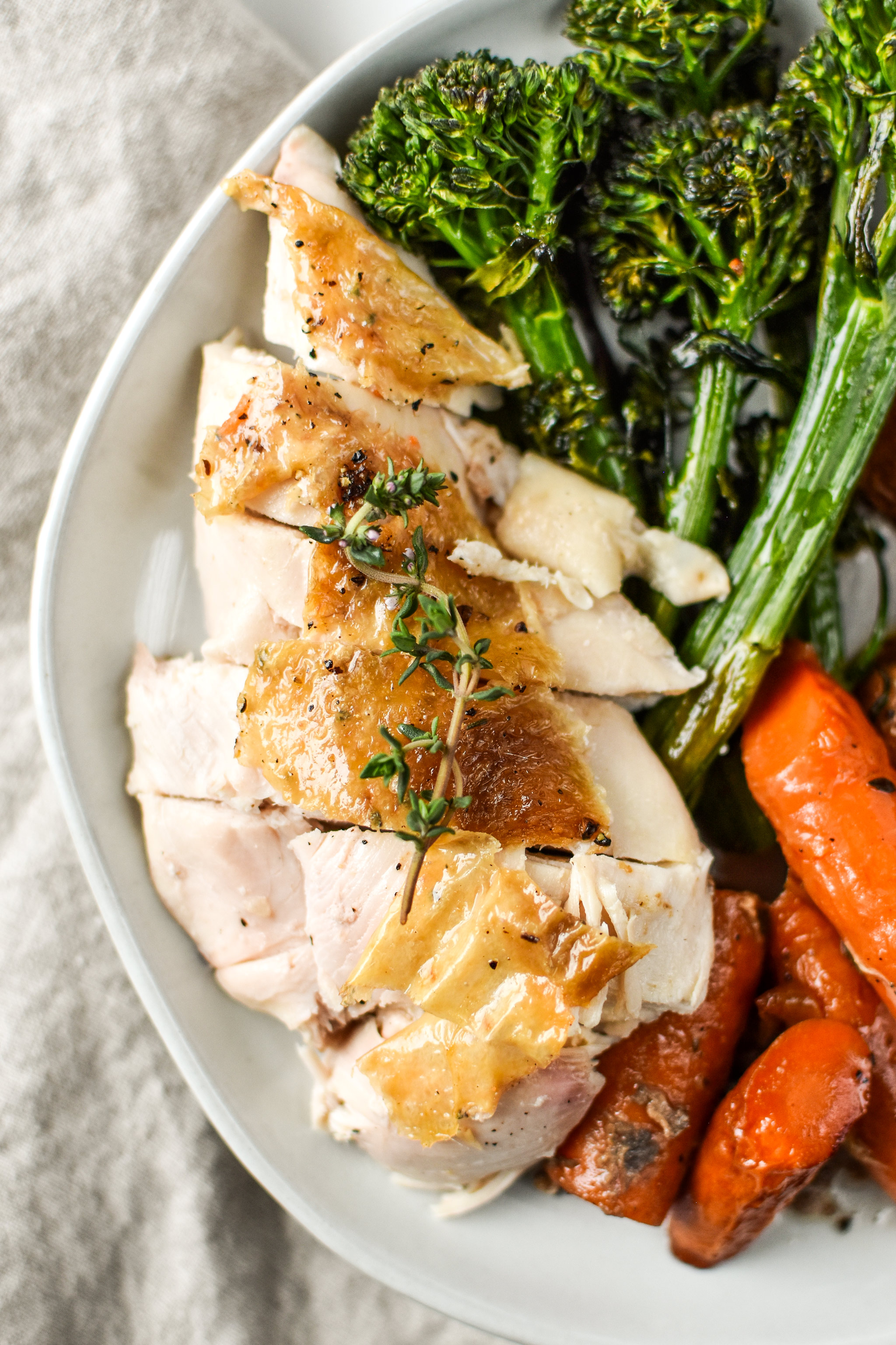 Simple Whole Roast Chicken (Whole30 & Paleo) Project Meal Plan