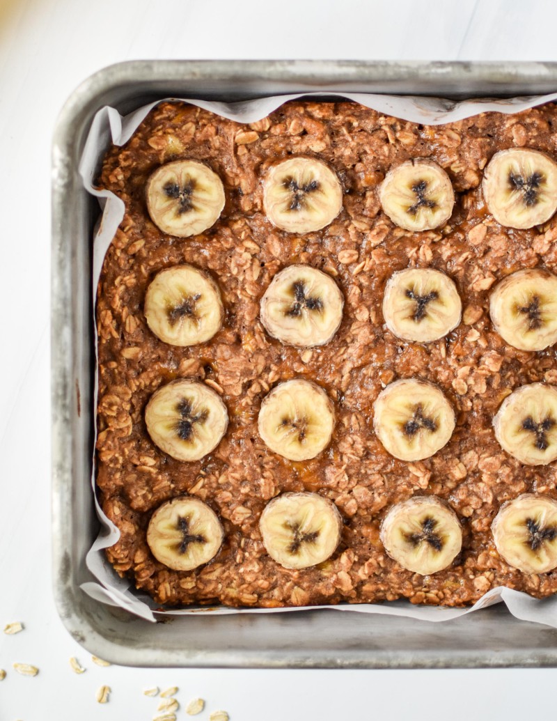 Peanut Butter Banana Oatmeal Breakfast Bars Project Meal Plan 6571