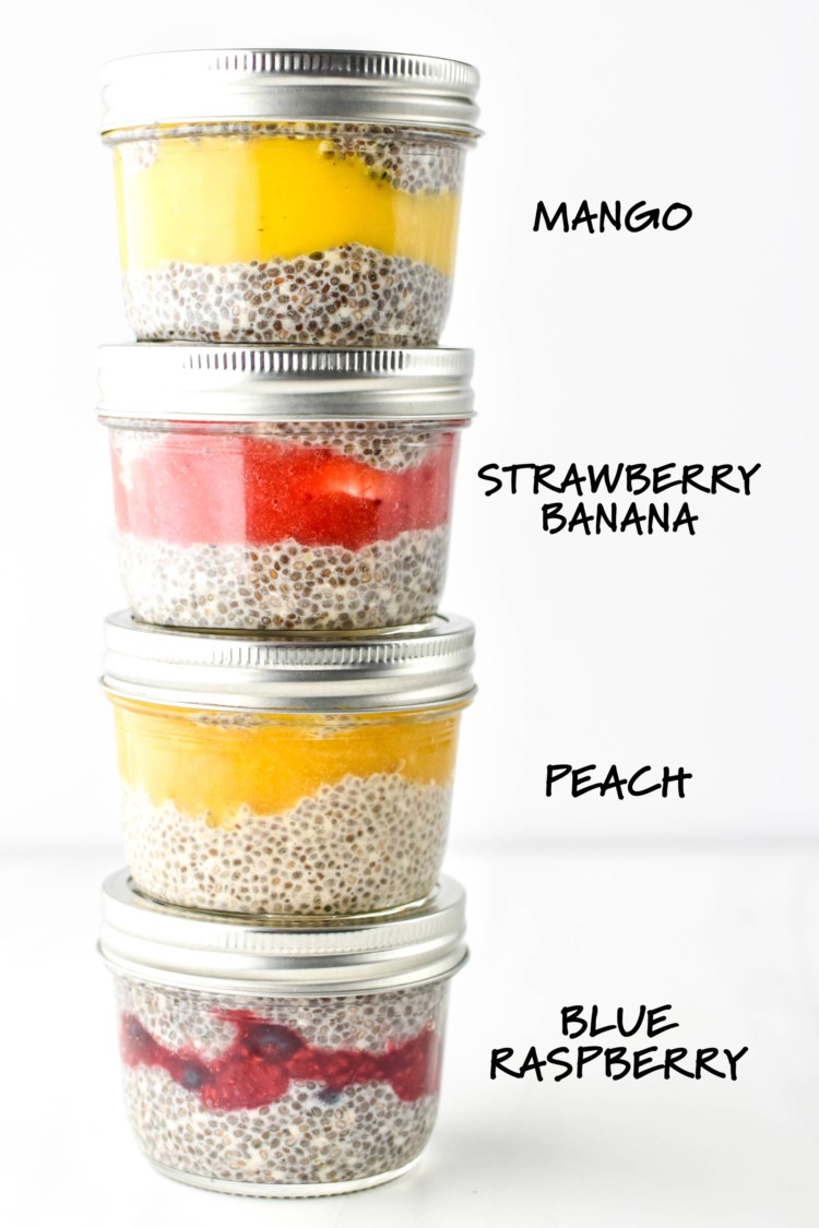 Chia Pudding Breakfast Parfaits Four Ways - Project Meal Plan