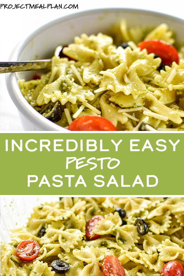 Incredibly Easy Pesto Pasta Salad - Project Meal Plan