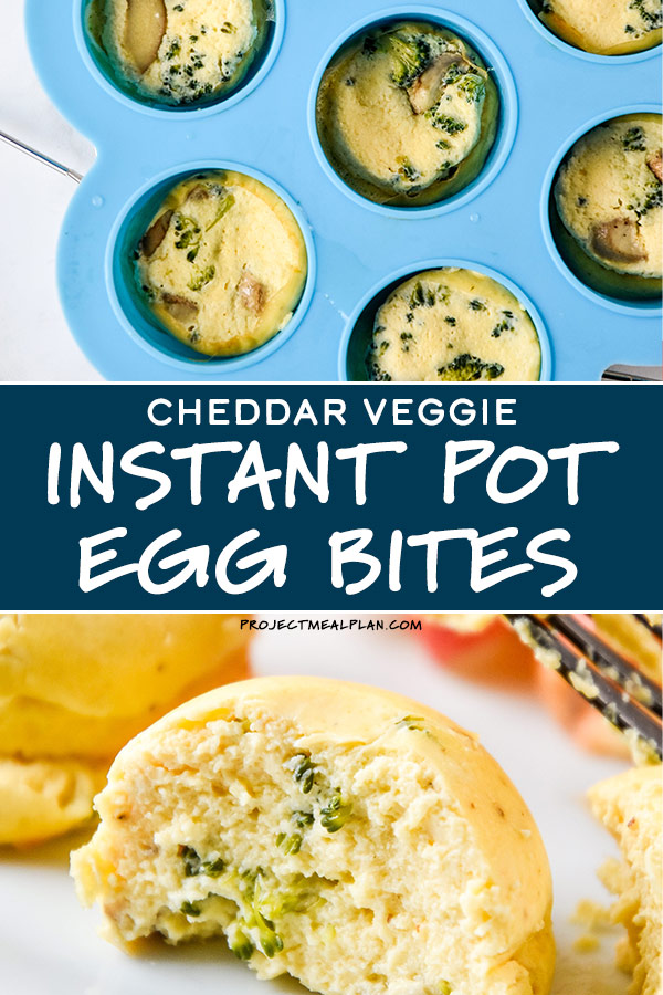 Cheddar Veggie Instant Pot Egg Bites - Project Meal Plan