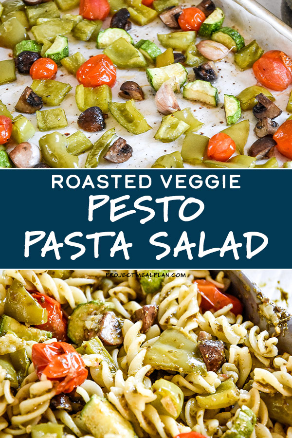 Roasted Veggie Pesto Pasta Salad - Project Meal Plan