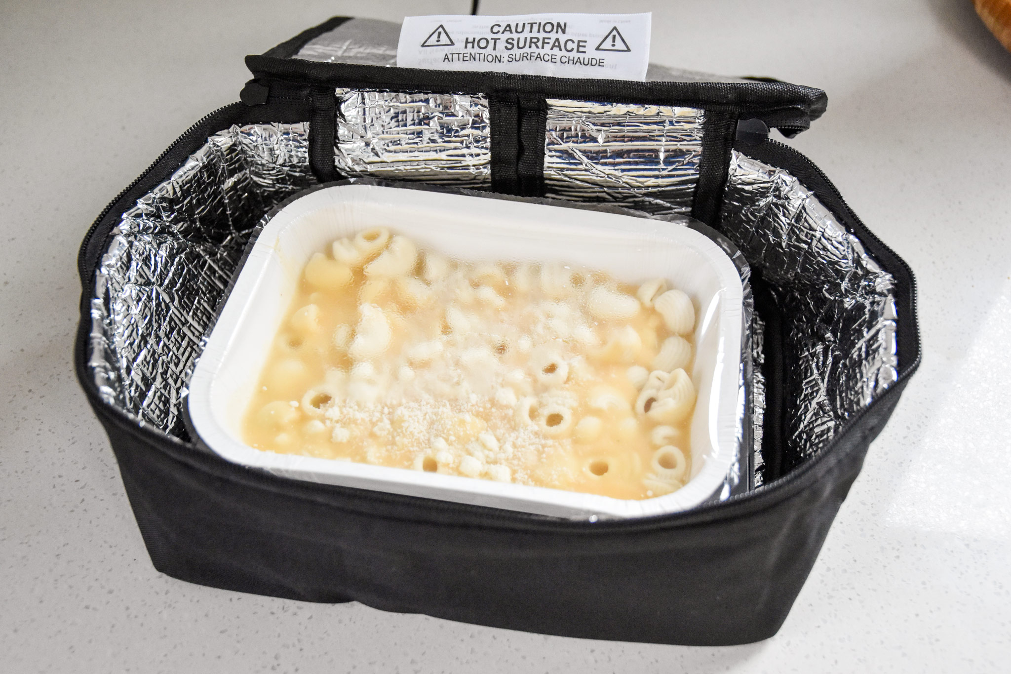 Hot Logic Mini heats food like a portable microwave