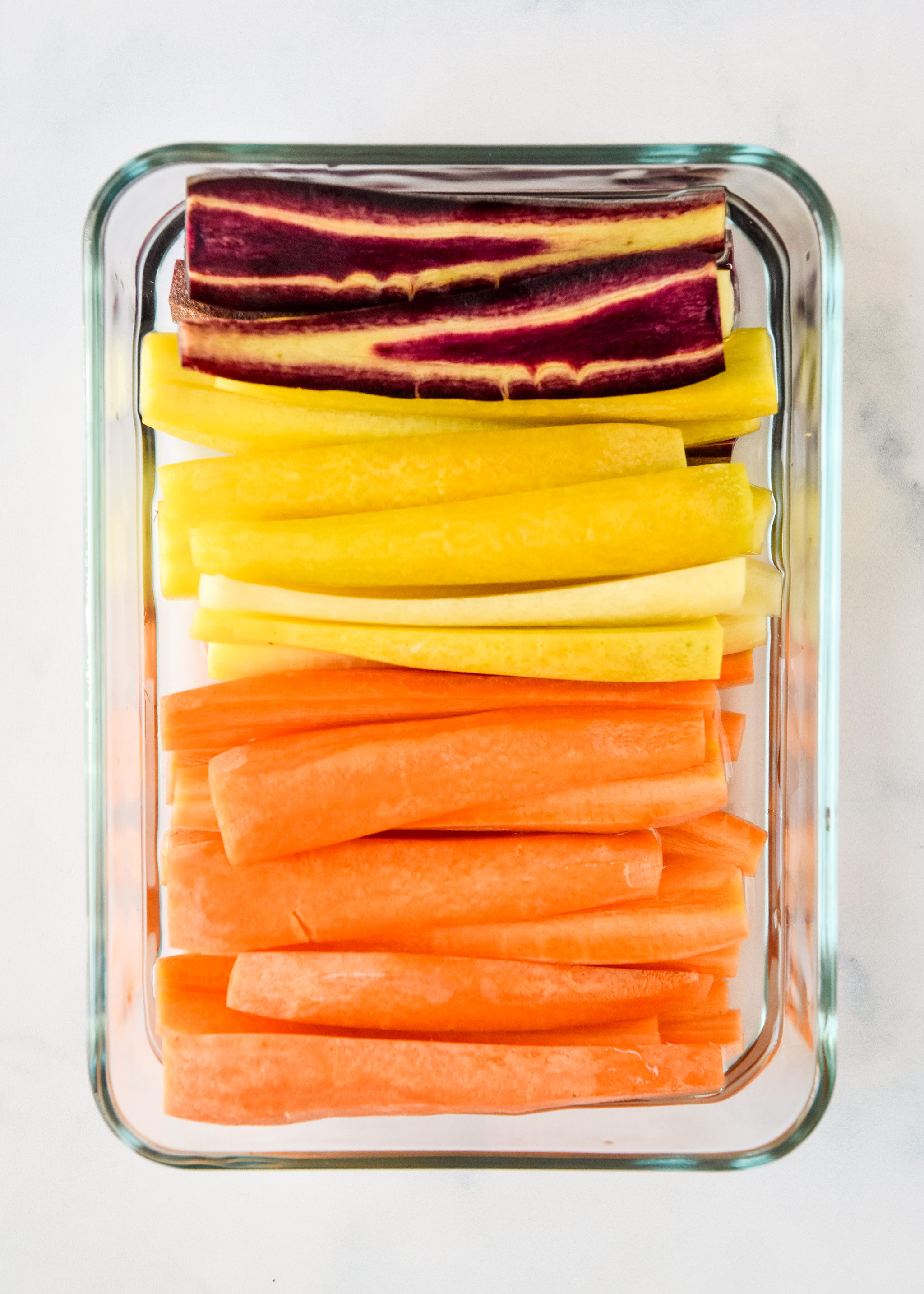 prepped carrots for the trader joe's spring snack board.