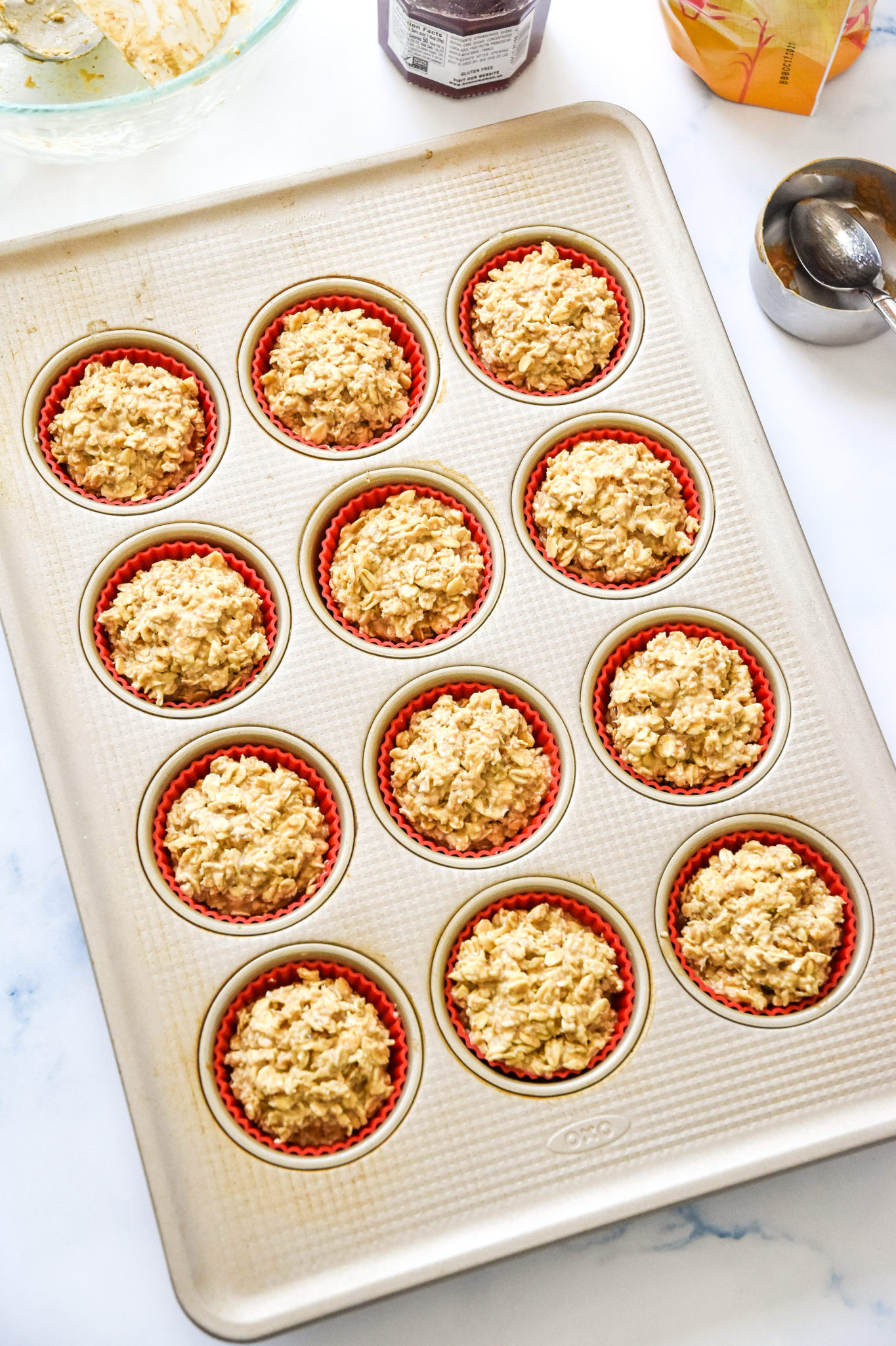 Peanut Butter & Jelly Baked Oatmeal Cups Project Meal Plan