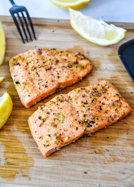 Air Fryer Lemon Pepper Salmon - Project Meal Plan