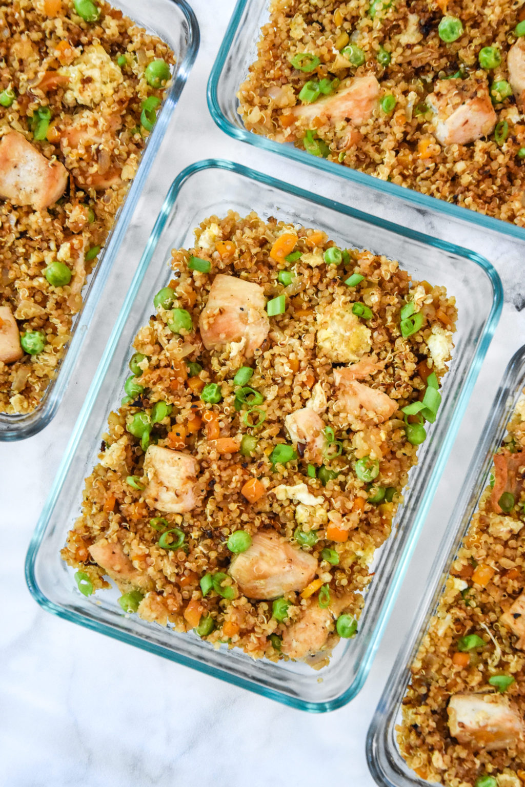 Meal Prep Chicken Quinoa Fried "Rice" Bowls Project Meal Plan