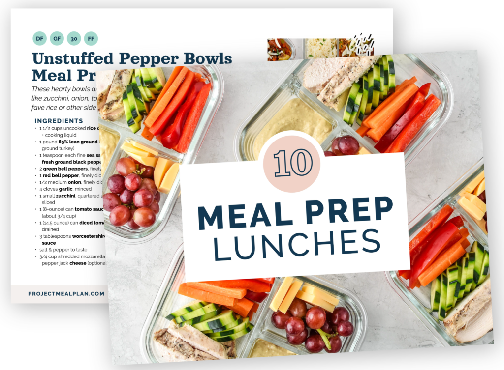 Meal Planning Templates - Project Meal Plan