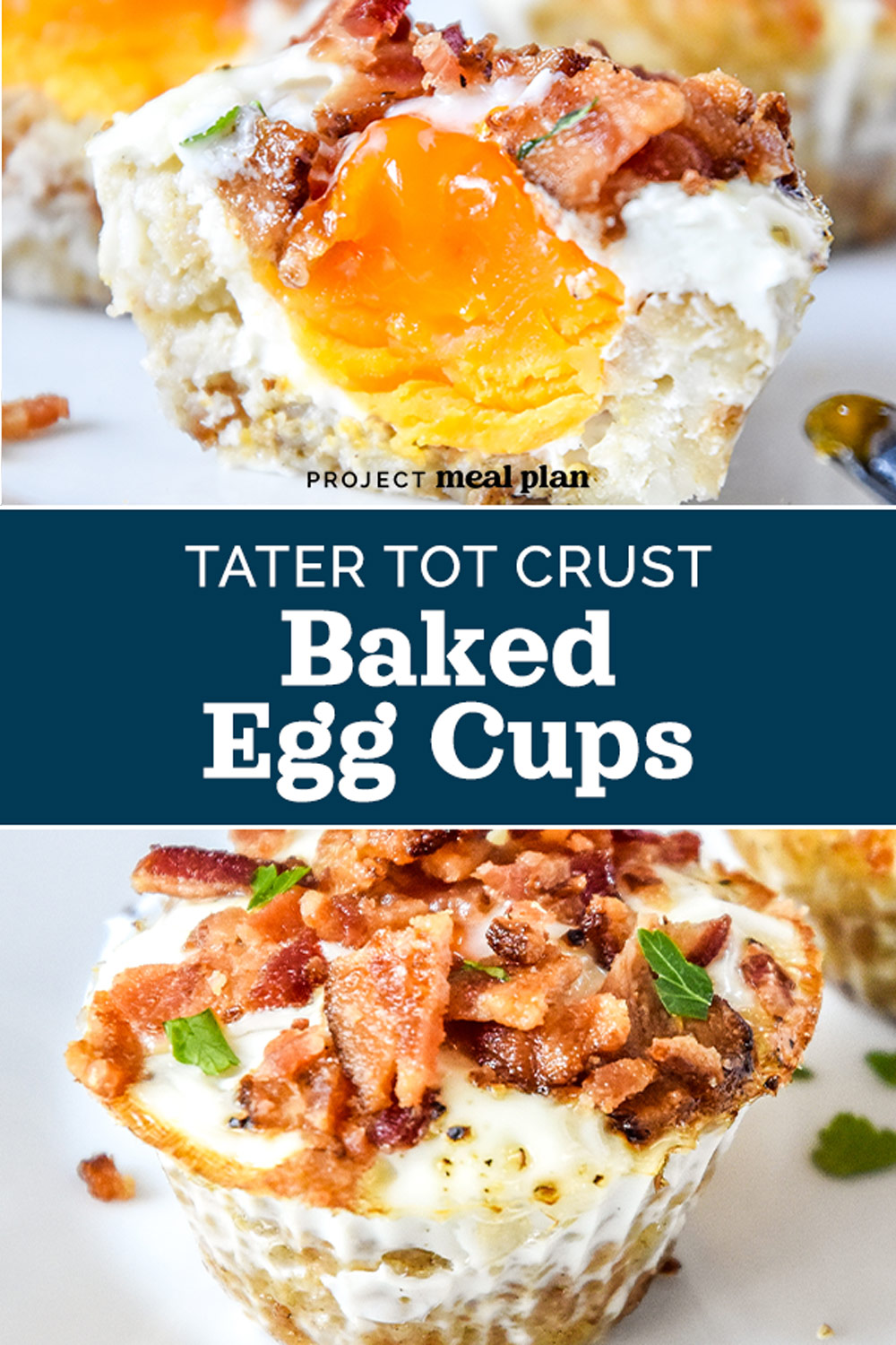 Tater Tot Crust Baked Egg Cups - Project Meal Plan