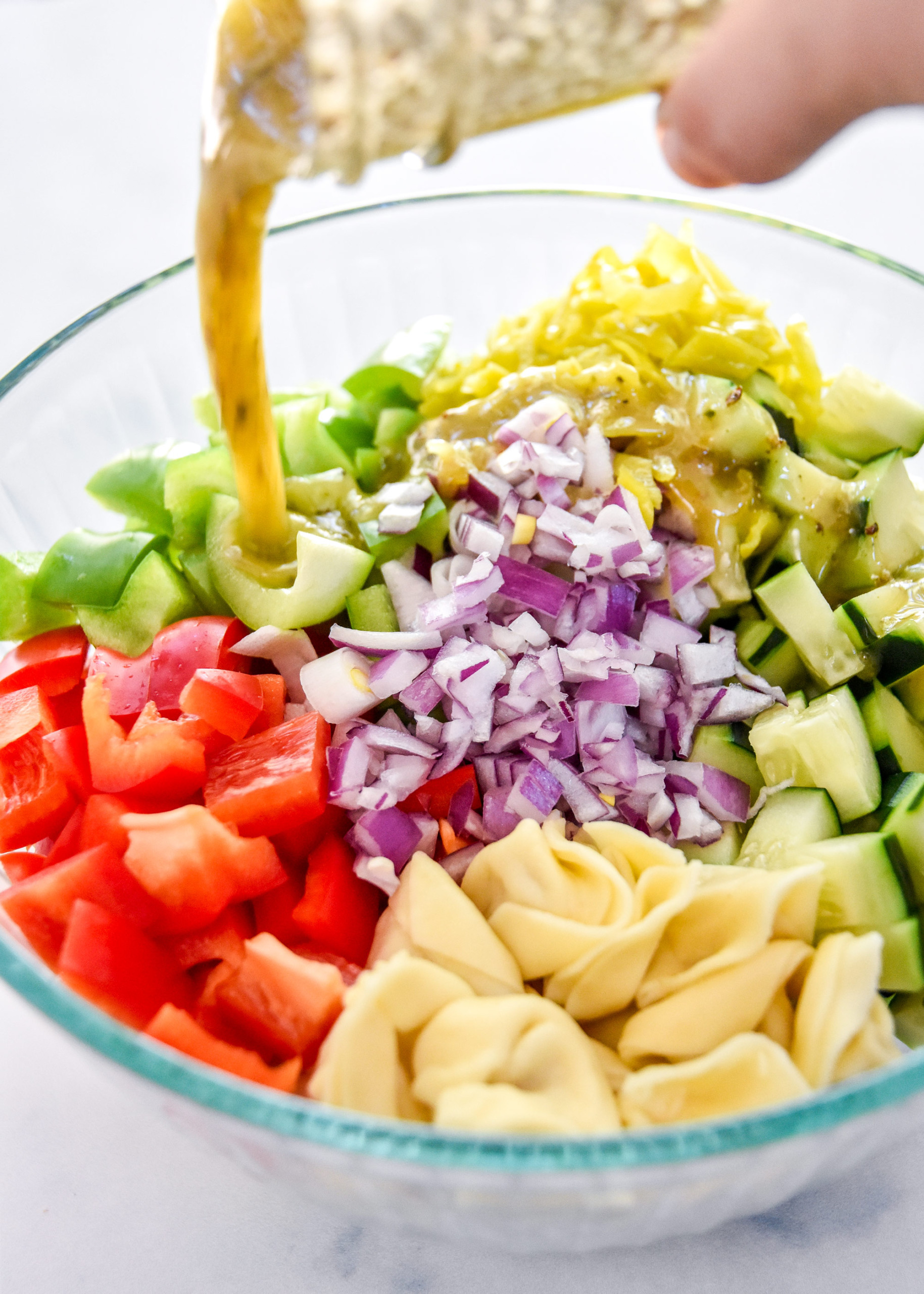 Zesty Italian Tortellini Pasta Salad