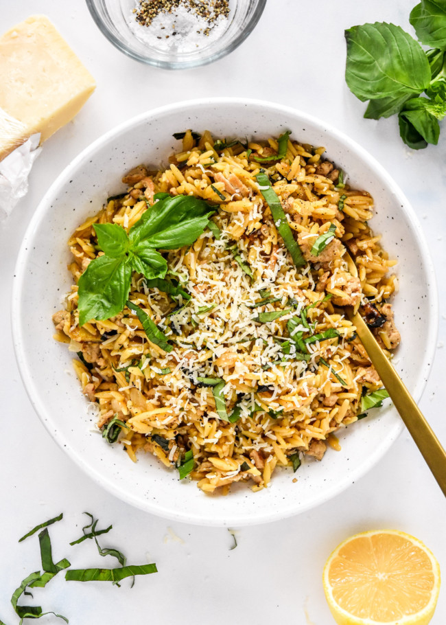 Ground Turkey Zucchini Orzotto - Project Meal Plan