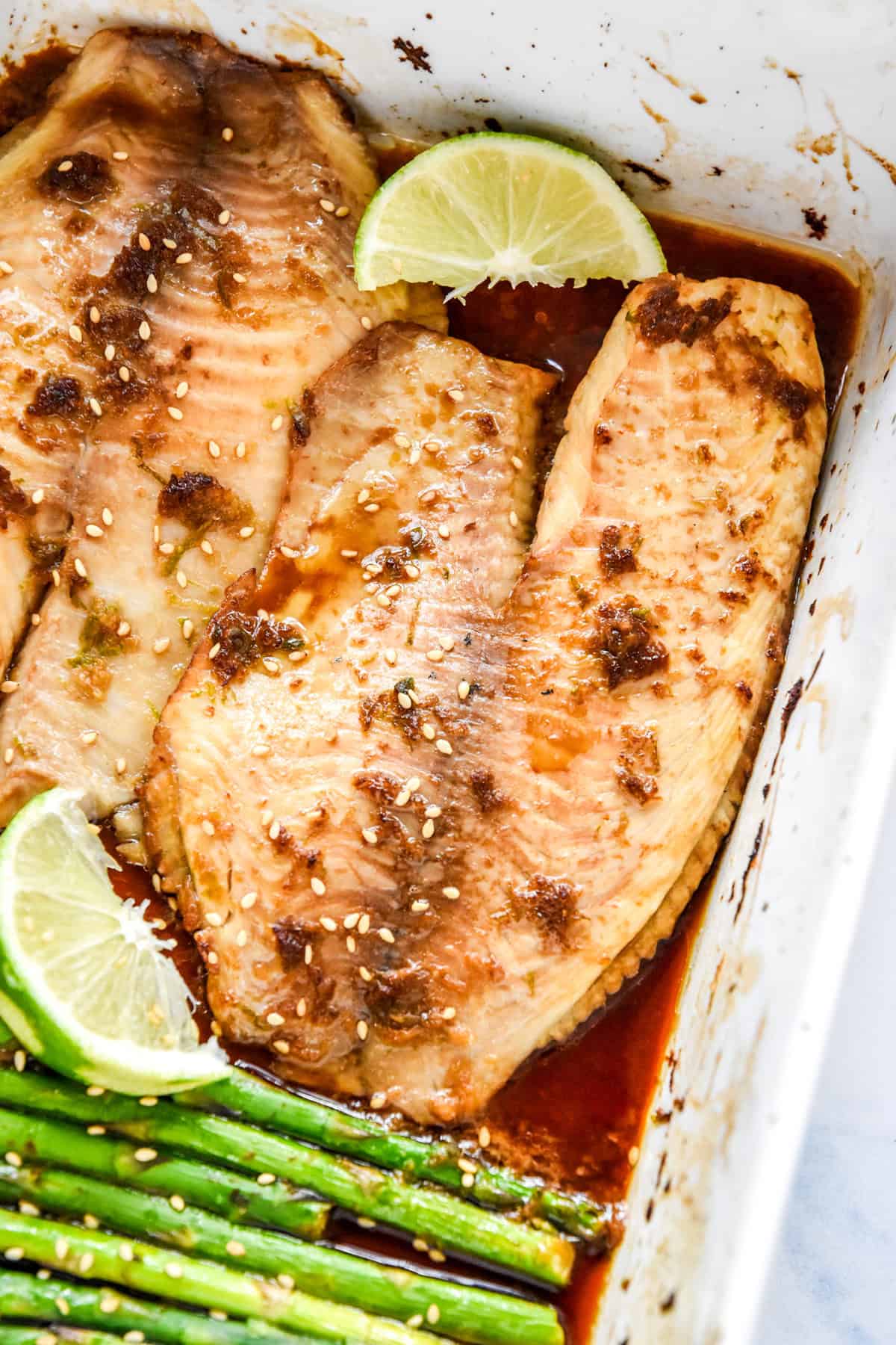 Ginger Soy Tilapia and Broiled Asparagus - Project Meal Plan