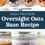 pin image for protein overnight oats base recipe.